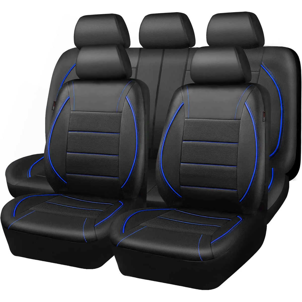 Universal Leather Car Seat Covers Simple Style Breathable Full Set or Front Pair
