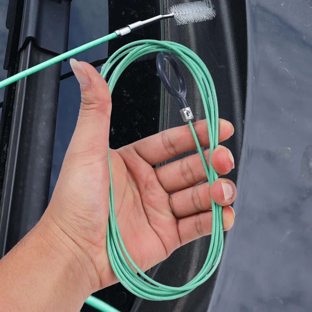 3m Drain Hole Cleaning Brush Flexible Car Drain Dredge Sunroof Cleaning Scrub Brush Tool Accessories Skylight Drain Pipe Brush