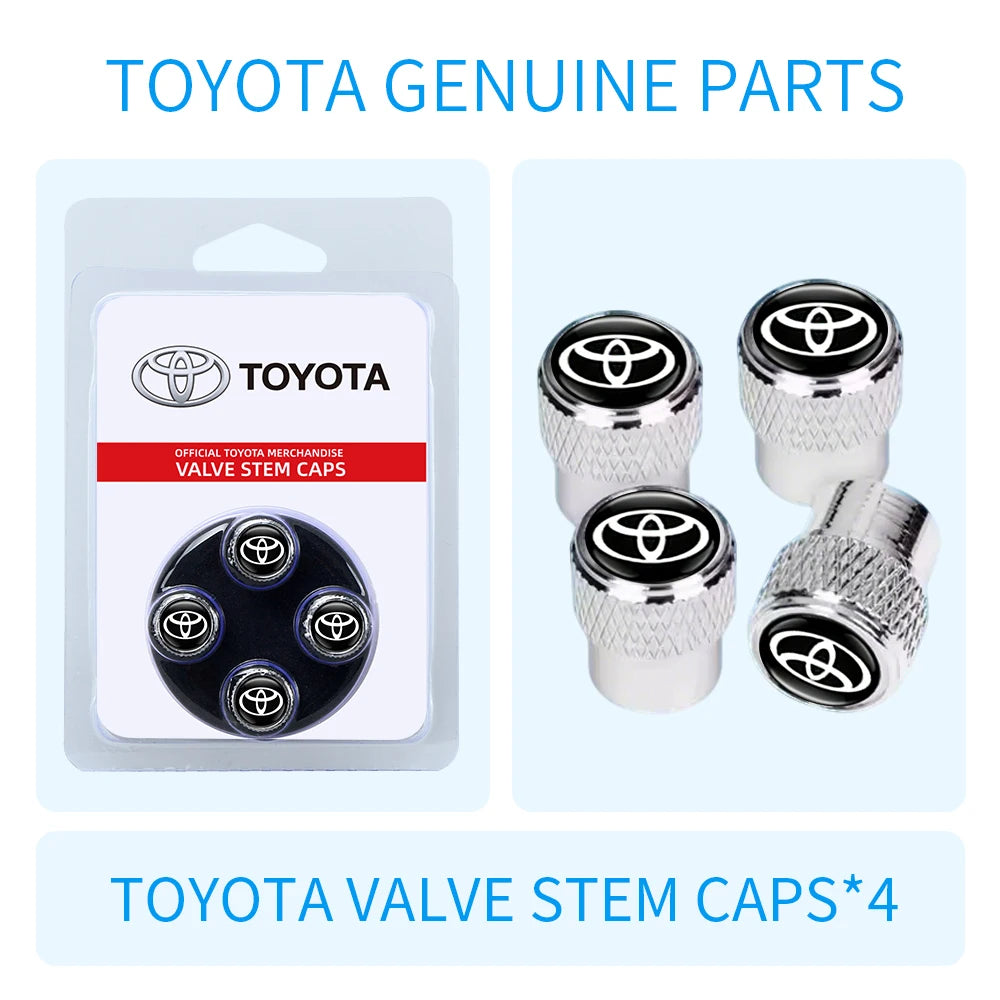 Car Wheel Stem Air Valve Cap Tire Dust Cover for Toyota Corolla Yaris Gazoo Racing Chr Auris Rav4 Prius Prado Crown