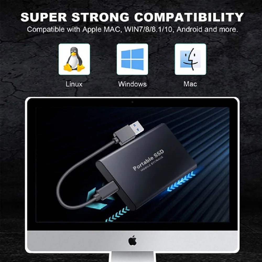 All-Scene Portable External SSD Solid State Drive | USB 3.1 Type-C