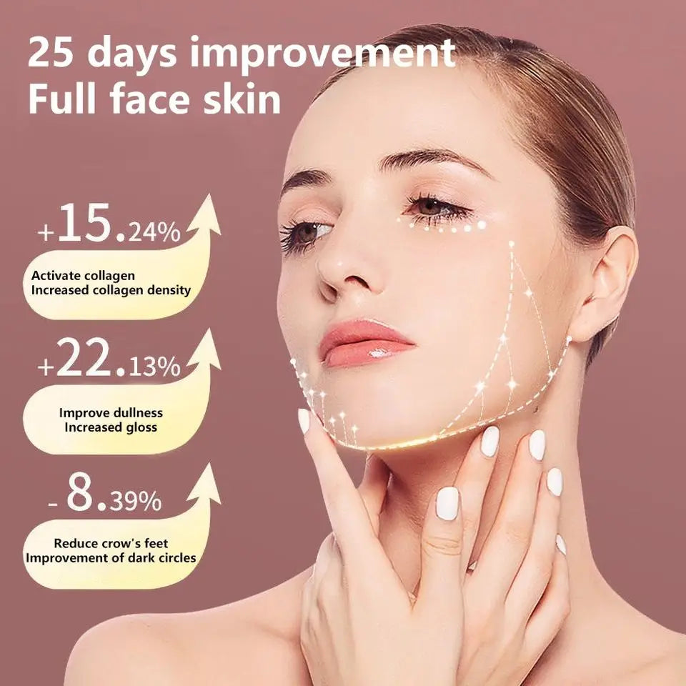 LED Photon Facial Massager — Heated Vibration Lifting Device