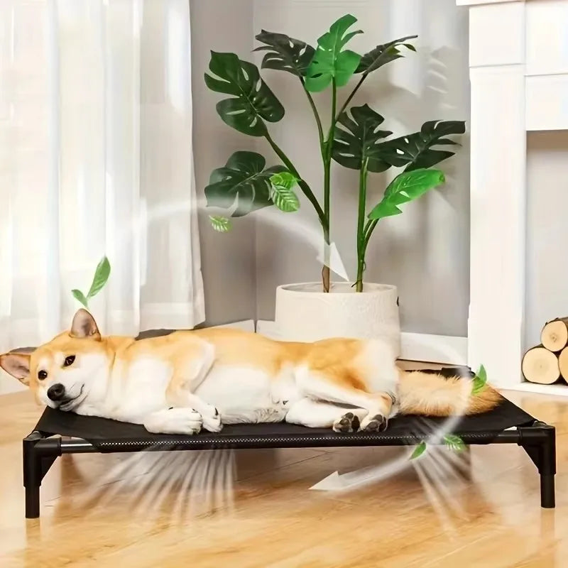 Folding Pet Camping Cot - Portable Raised Bed for Cats & Dogs - photo 5