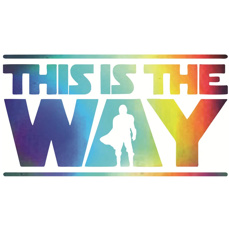 LYKX Car Stickers Decor Windshield Bumper Motorcycle Helmet Decals DECAL MANDALORIAN CREED Decorative Accessories