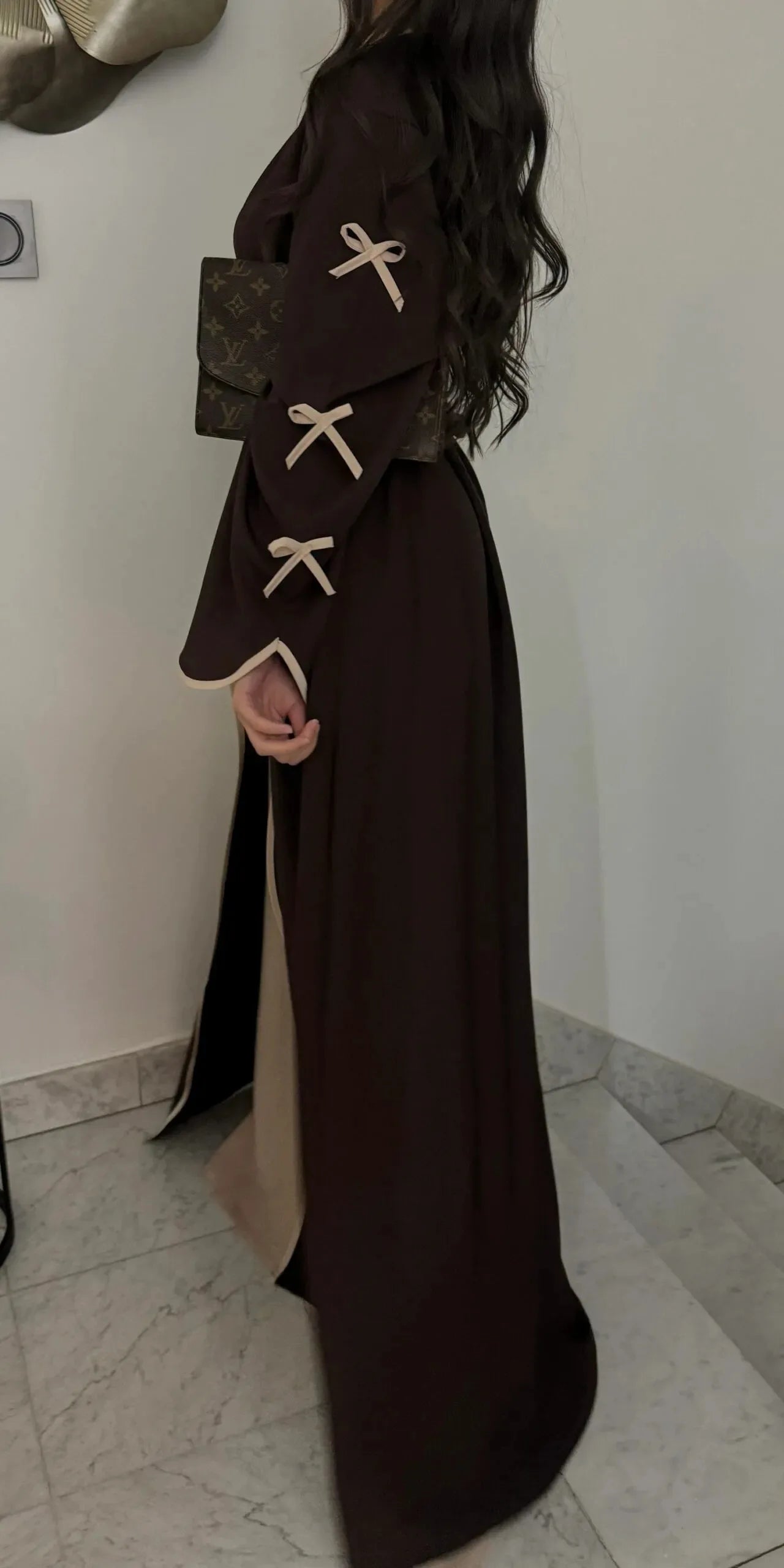 Eid Bow Abaya Women Cardigan Dress Muslim Party Caftan Robe Jalabiya Morocco Dubai Kaftan Islam Vestidos Largos Ramadan 2026