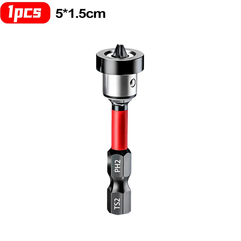 10/1x Magnetic Positioning Screwdriver Bits Hex Shank S2 Drywall Screw Bits for Batch Head Drilling Tools Gypsum Board Locating