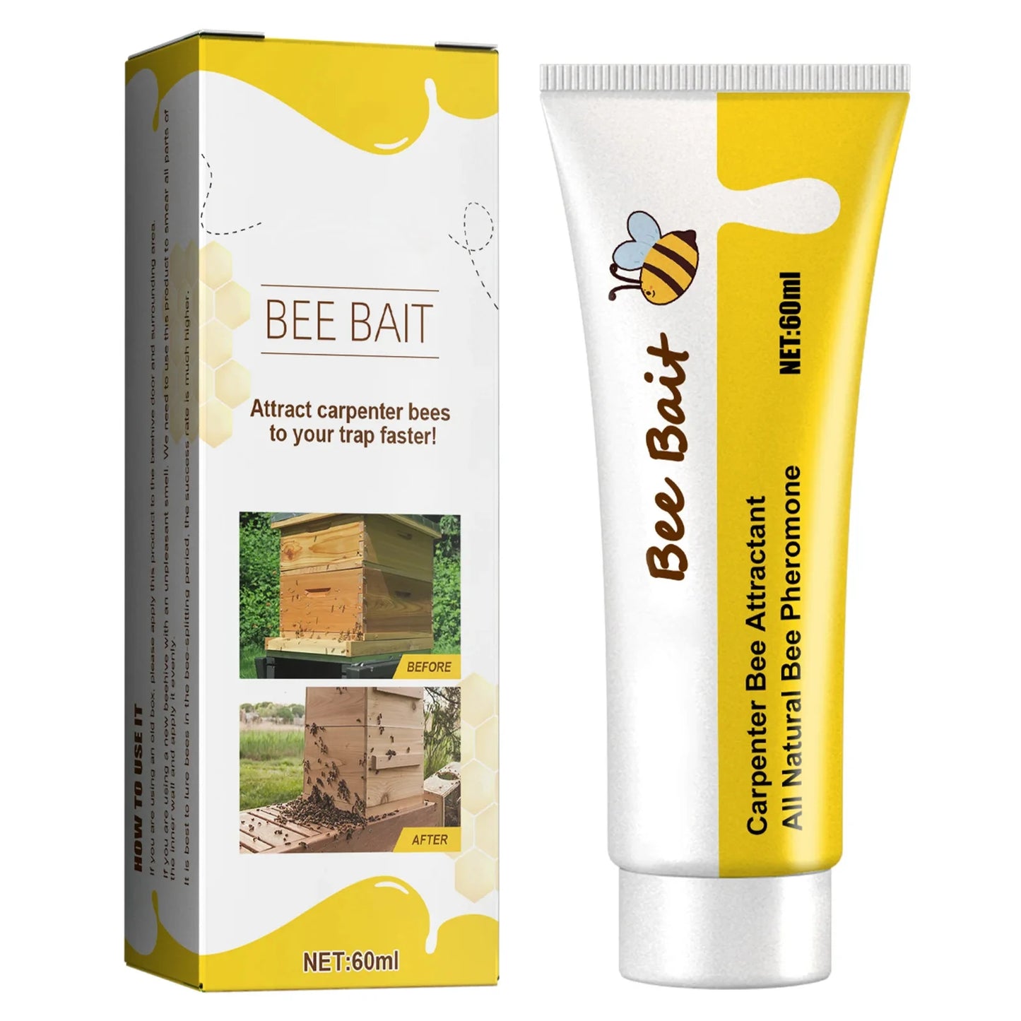 Outdoor Beekeeping Bee Attractant Bait Queen Pheromone Lure Swarm Commander for Honey Hive Attraction
