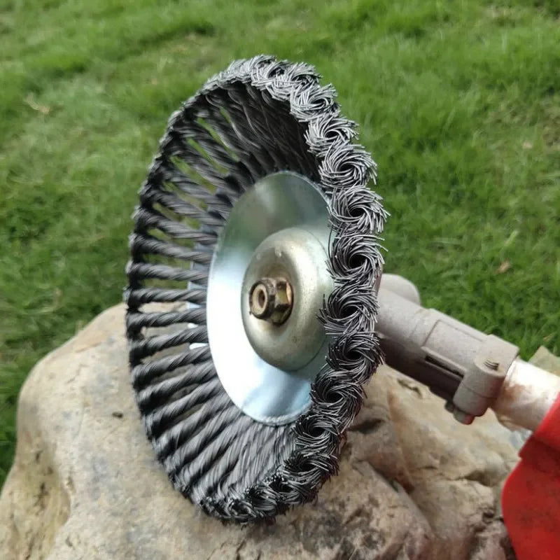 Carbon Steel Wire Trimmer Head – Break-Proof Brush Cutter Blade for Lawn Mowers (6"/8")
