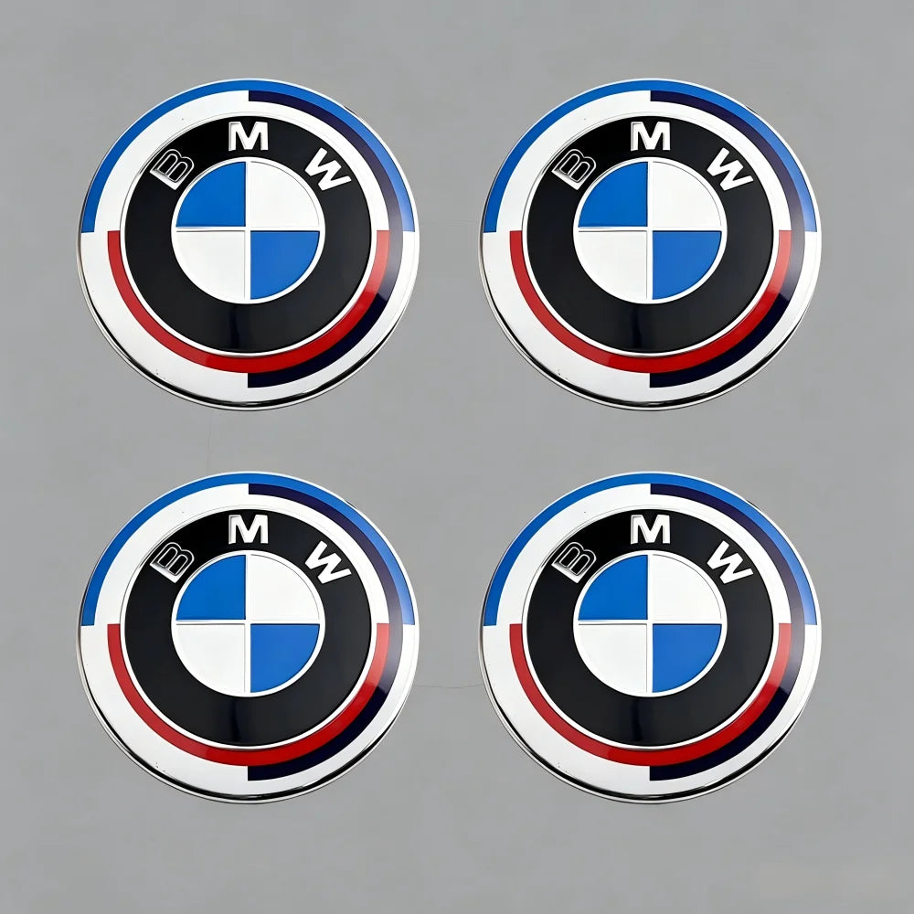 20pcs 60MM 68MM 50th Anniversary Car Wheel Hub Center Cap Cover For BMW M E46 X1 X2 X3 X4 X5 X6 F48 G01 E84 E83 F30 G30 G32 G01