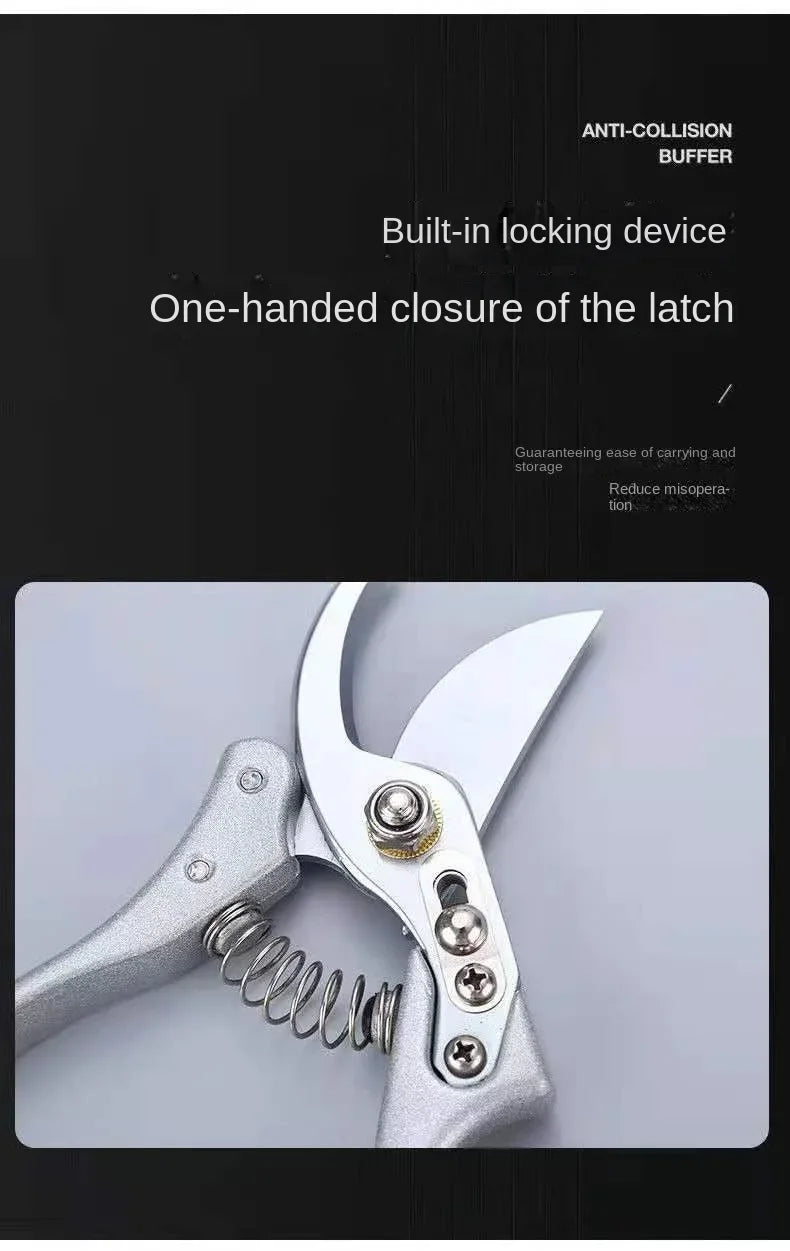 The Professional Gardener's Choice: SK-5 Steel Pruning Shears for Effortless Fruit Tree & Outdoor Trimming