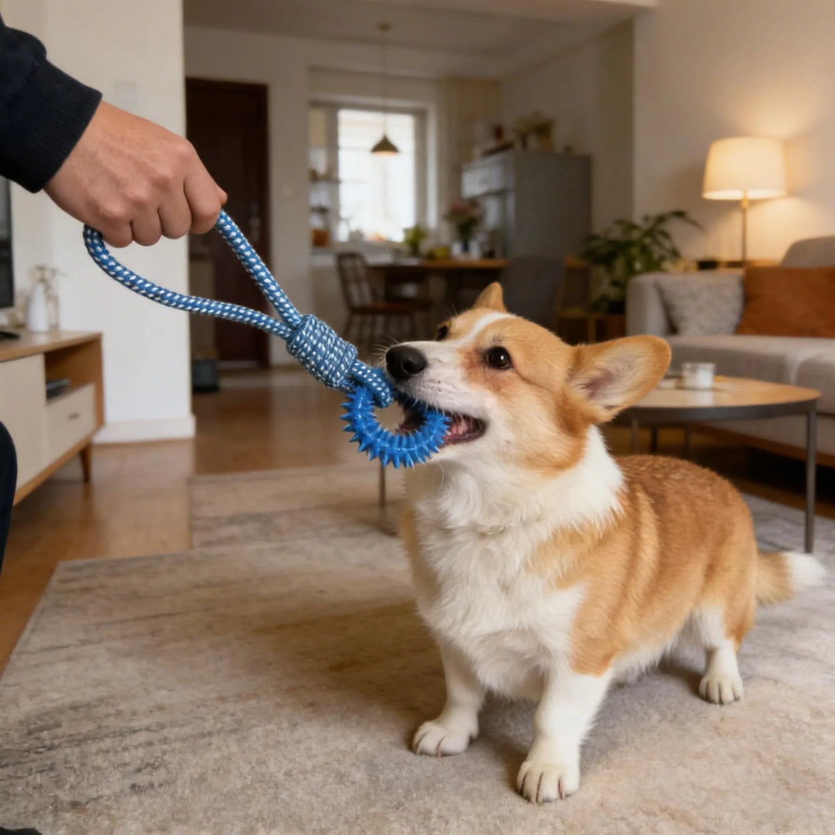 Dog Tug & Chew Toy - Indoor Interactive Training Toy – photo 2