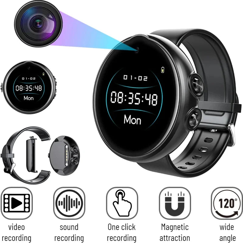 3-in-1 Sports Watch Camera — 1080P Wearable Bracelet Recorder