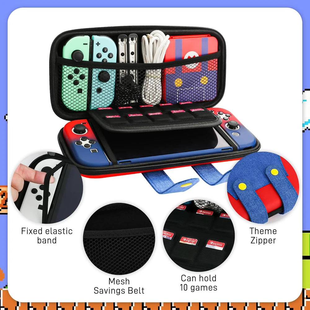 Large Carrying Protective Case for Nintendo Switch OLED Console Pro Controller Travel Storage Bag Case For Switch Accessories
