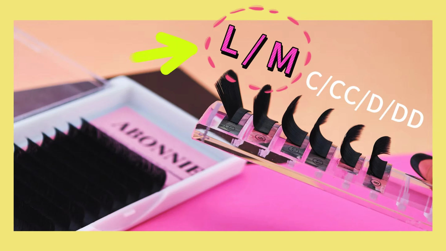 ABONNIE Matte Black Easy Fan Lashes Cashmere Blooming Eyelash Extensions Self-Making Fans Mega Volume Eyelash