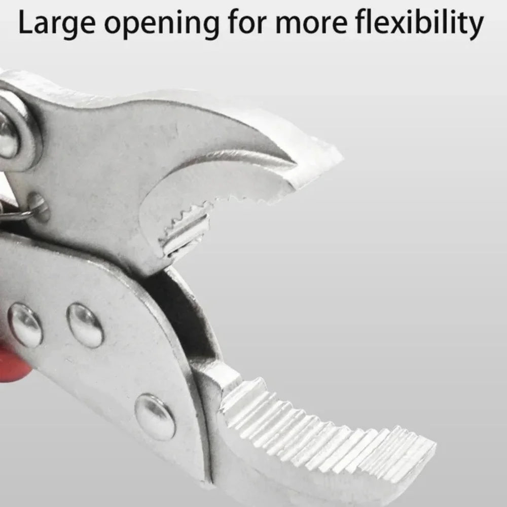5 Inch Locking Pliers Set Curved Jaw Straight Long Nose Multi Function Welding Tool For DIY Repair Clamp Vise Grip