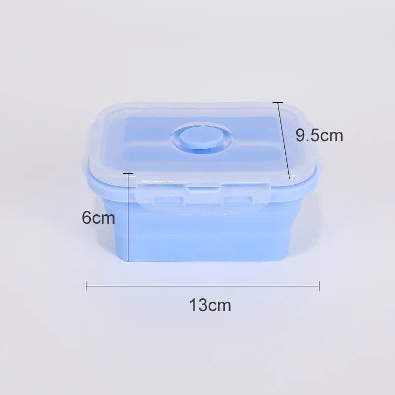 Collapsible Silicone Lunch Box - Stackable Food Storage Containers