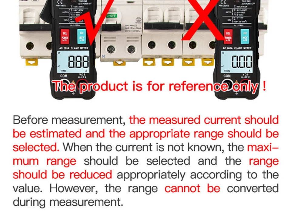 ANENG ST180 AC Current Clamp Meter  Digital 4000 Counts Multimeter Ammeter Voltage Tester Car Amp Hz Capacitance NCV Ohm Tool