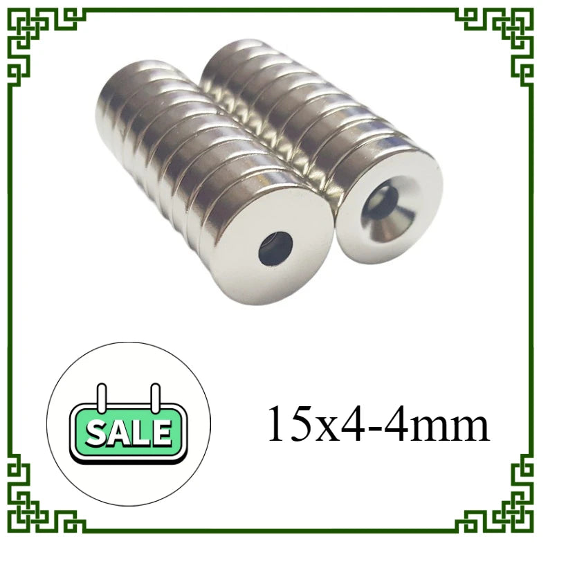 Neodymium Disc Magnets 15x4mm, Strong Craft & DIY Magnet Set