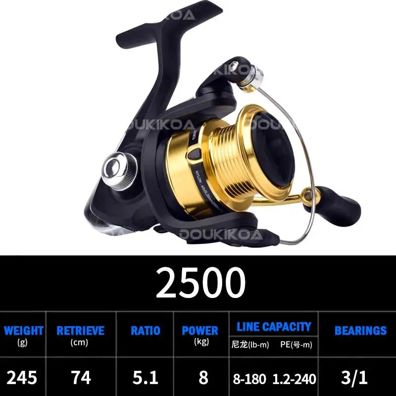 2023 DAIWA RS Fishing Spinning Reel 500 1000 1000C 2500 3000C Fishing Reels 5KG/10KG Power 5.3:1/6.2:1 Seawater Spinning Reels