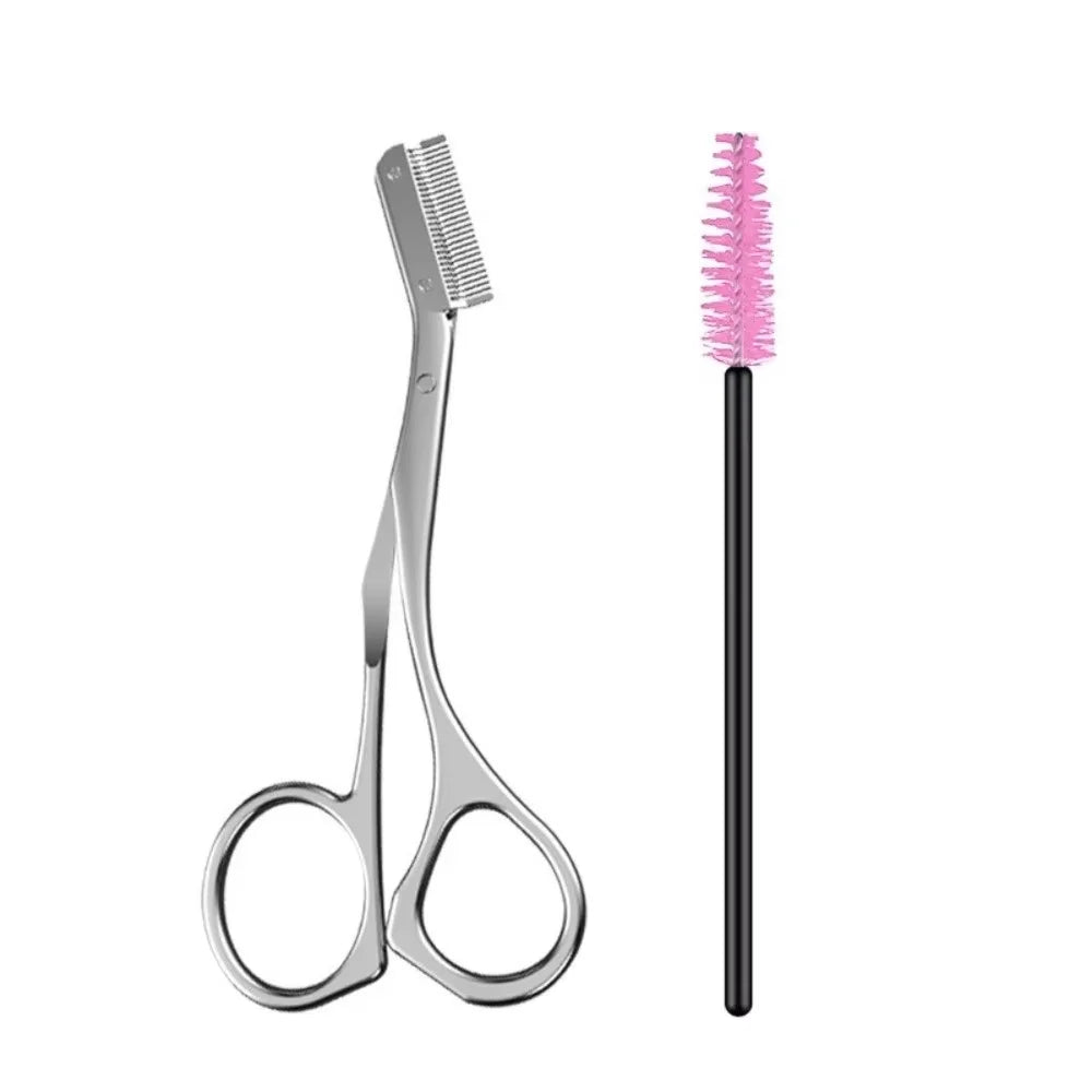 1 set of eyebrow grooming tools, eyebrow grooming scissors with comb, gift for both men and women, facial razor, makeup tools