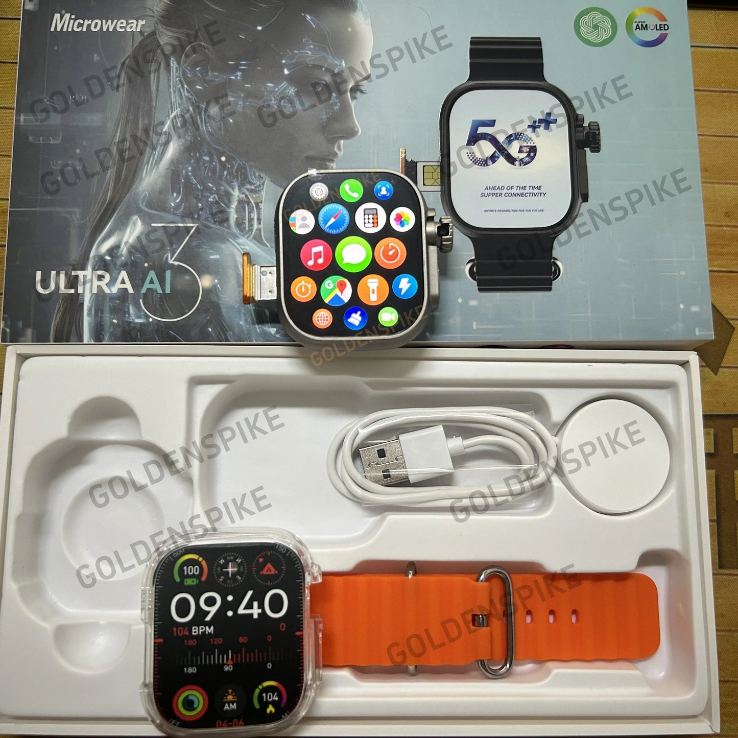 Microwear S10 Ultra Ai3 Smartwatch Android 4G 5G LTE Smart Watch With Rotating Camera NFC Compass Face recognition Global Call