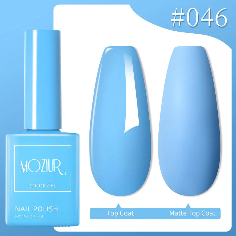 Colorful Hot Sale Uv Gel Nail Polish Set Soak Off Gel Nail Polish 15ml Professional Nail Gel Polishes