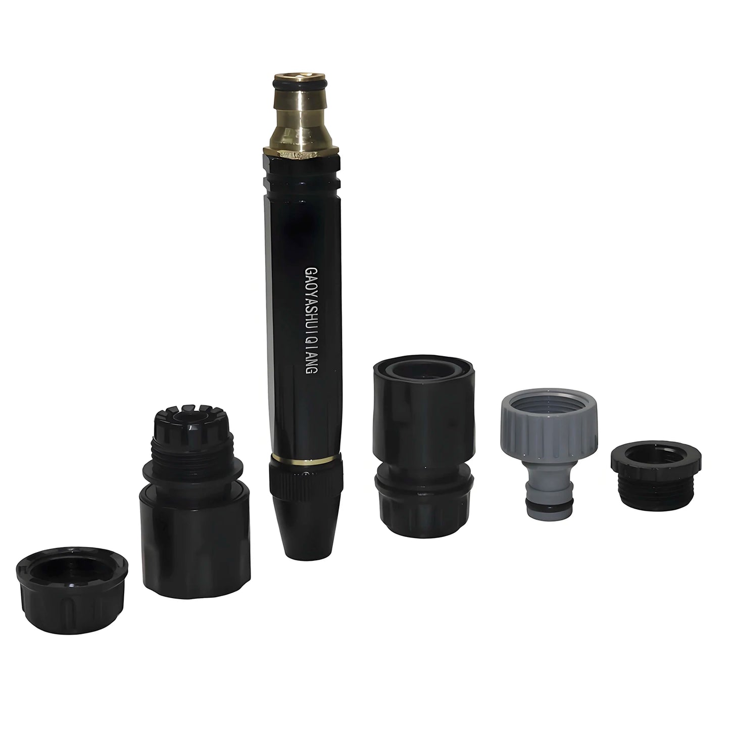 4-piece set Adjustable Car Wash Water Gun High Pressure Metal Car Wash Straight Nozzle Washer Spray Sprinkler Car Washing Tool