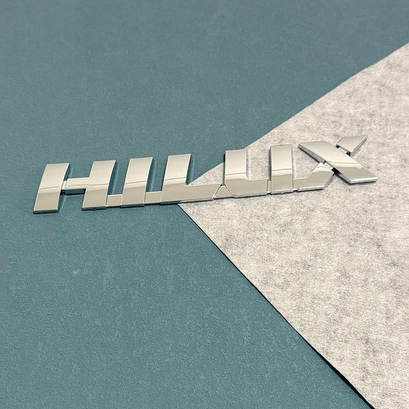 3D ABS Car Emblem Sticker for Toyota Hilux (2005-2015) & Vigo MK6 MK7 3.0 D4D - Trunk Letter Decal Badge Accessories