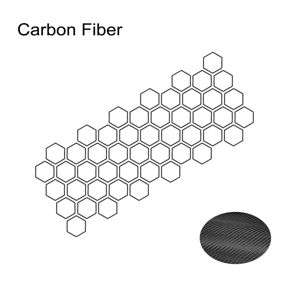 Honeycomb Side Graphic Car Decal — Vinyl Tuning Sticker, Universal