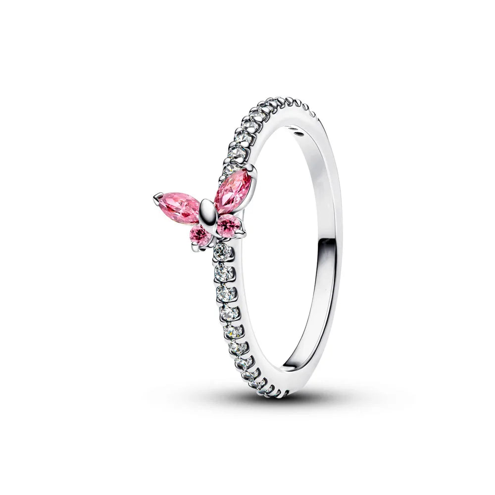 925 Silver Heart & Butterfly Rings — Wedding Jewellery for Women