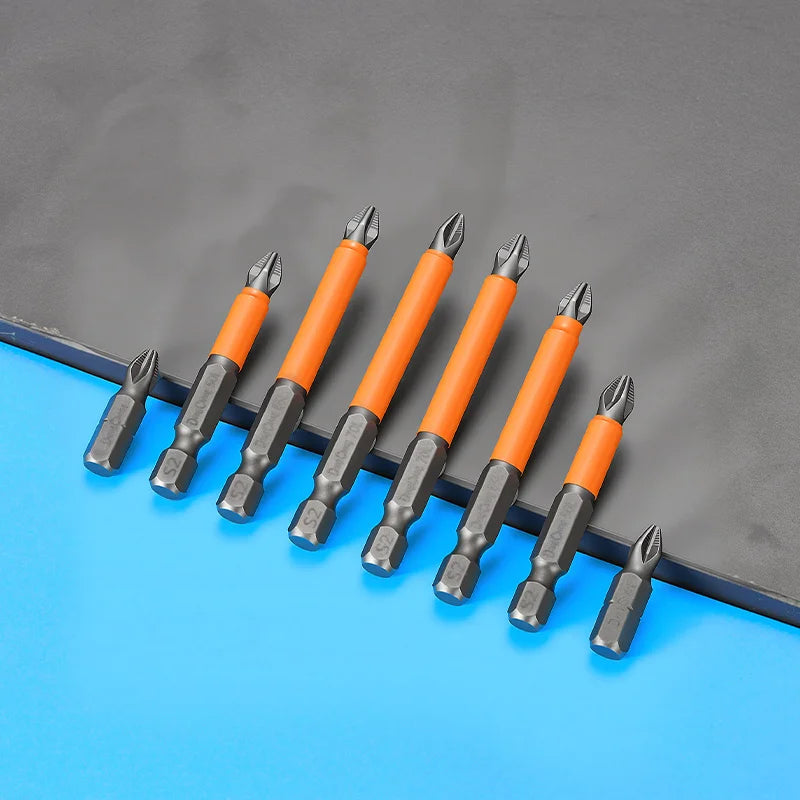Anti Slip bits Magnetic Screwdriver bit Set S2 Alloy Steel Impact Resistance Hex Shank Alloy Steel Bits Suitable for Power Tools