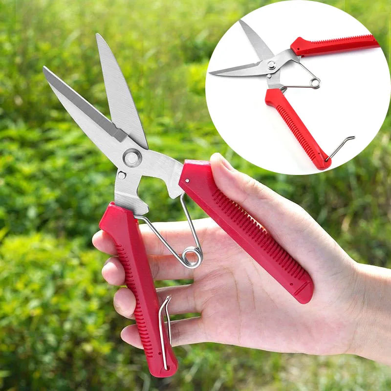 Straight Head Pruning Shears Non-slip HandleStainless Steel Outils Manuels Household Bonsai Garden Scissors Pruing Shear