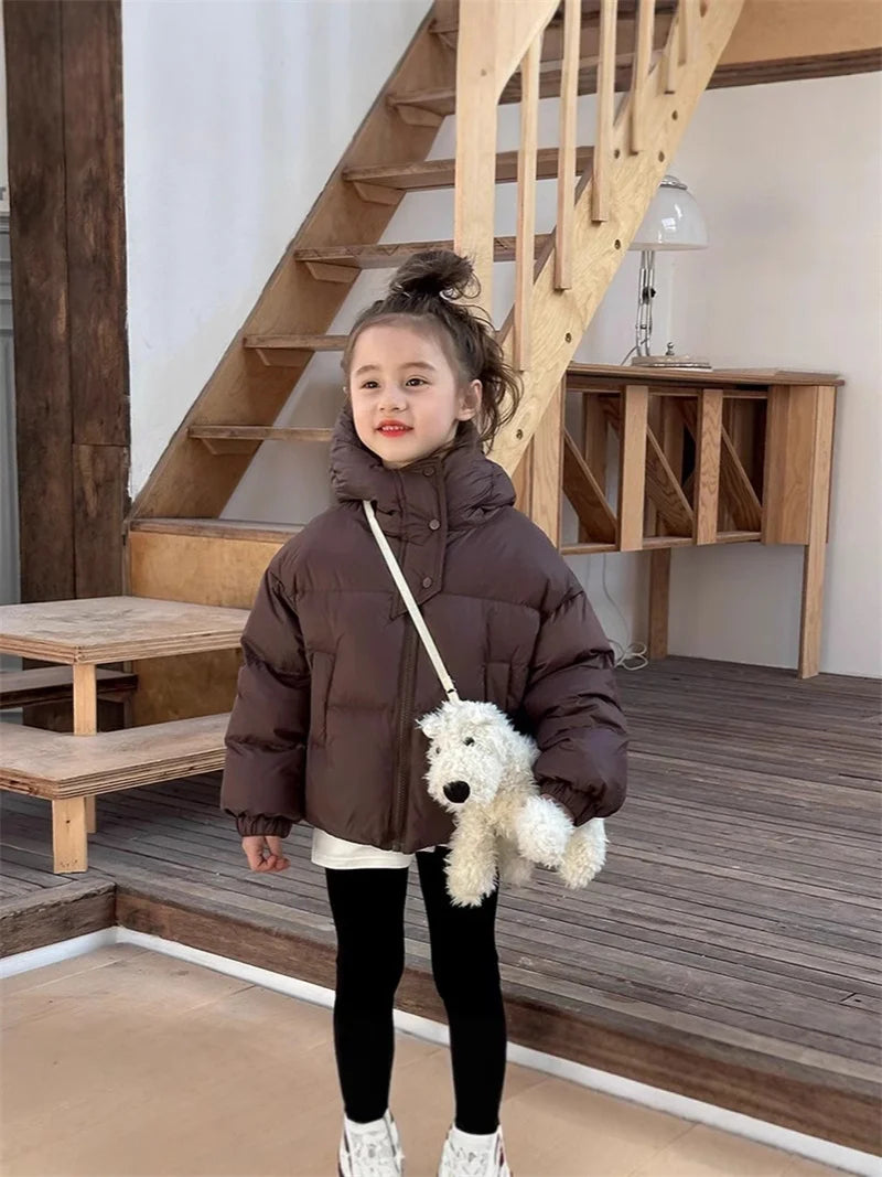 Kids Hooded Puffer Coat - Padded Winter Jacket for Ages 3-12 - photo 4