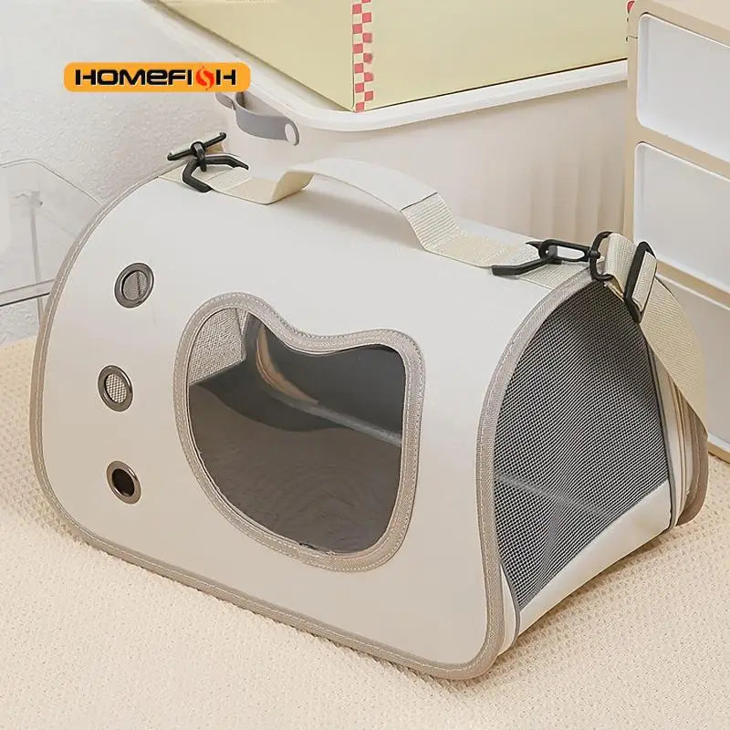 Foldable Cat Shoulder Bag - Breathable Carrier for Kittens – photo 2