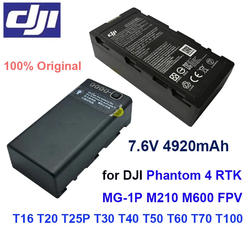 Original WB37 Battery for DJI Phantom 4 RTK MG-1P M210 M600 FPV T16 T20 T25P T30 T40 T50 T60 T70 T100 Remote Control Battery