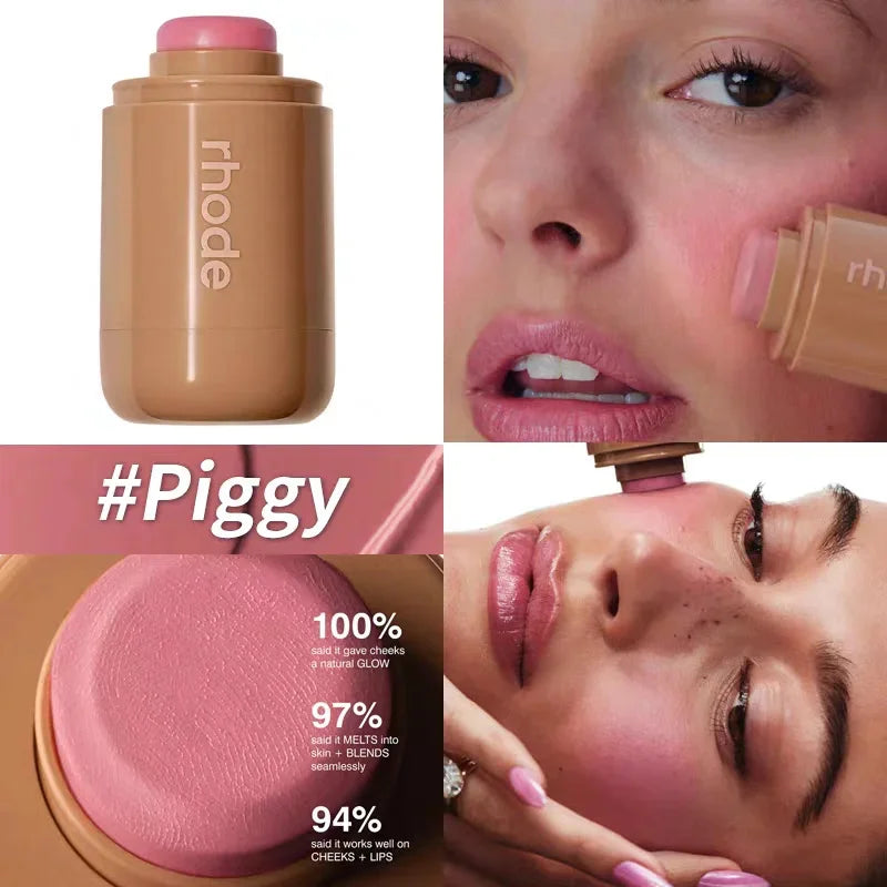 Rhodeskin Peptide Banana Eye Prep Depuffing Eye Patches Care Lip Gloss Blusher Hailey Bieber Skin Makeup Moisturizer Blush Girl