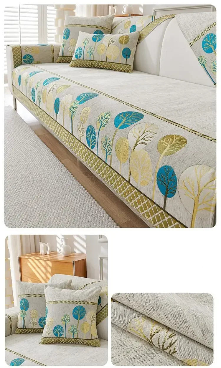 1pcs Chenier Sofa Cover Four Season Universal High-end Anti-skid Seat Mat Nordic Minimalist Modern Backrest Cushion Cloth