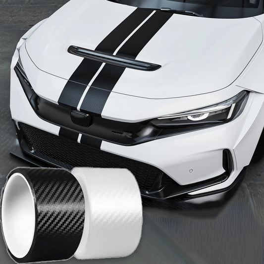 1-10m Nano Carbon Fiber Film Transparent Car Body Vinyl Wrap Black Sticker 3D Auto Foil Cover Decoration Door Mirror Protective