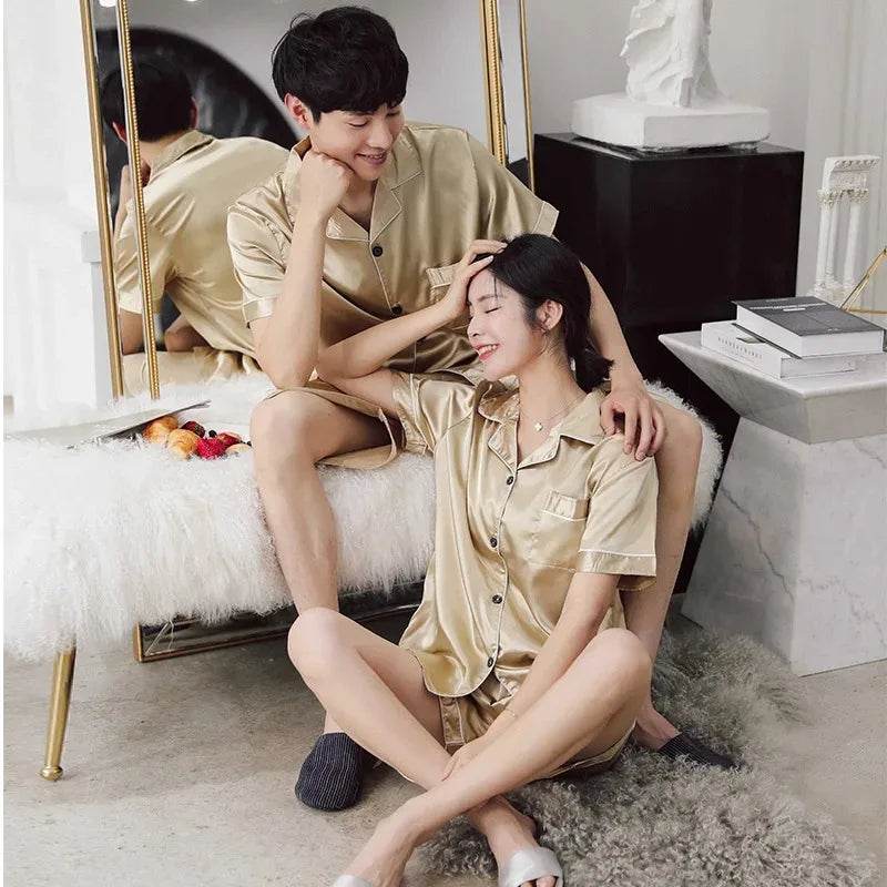 Satin pajama set - view 3