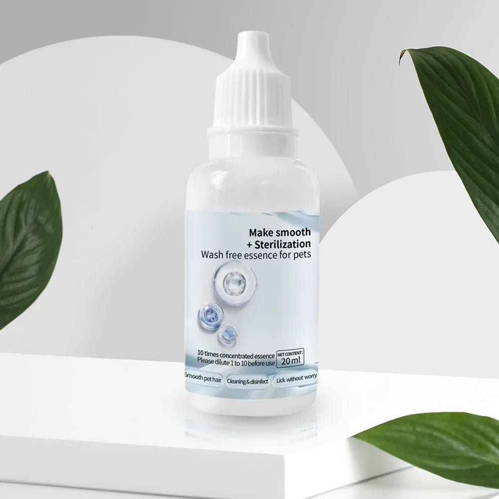 Cat Steam Brush Grooming Essence Serum – Wash-Free Hair Depilation for Cats & Dogs | 3 or 5 Pack