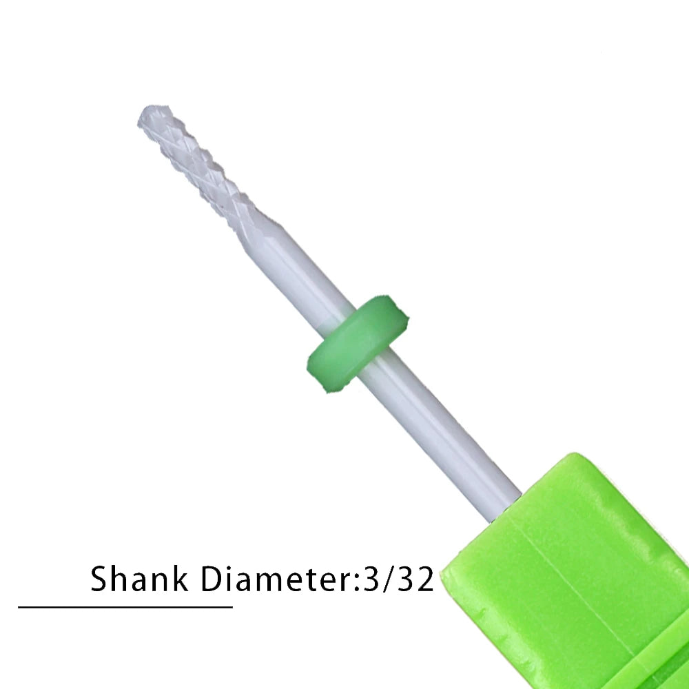 Nail Drill Bits Flame Ceramic Cutters for Manicure Electric Pedicure Nail Bits Gel Polish Remover Files Burr Nail Accessories