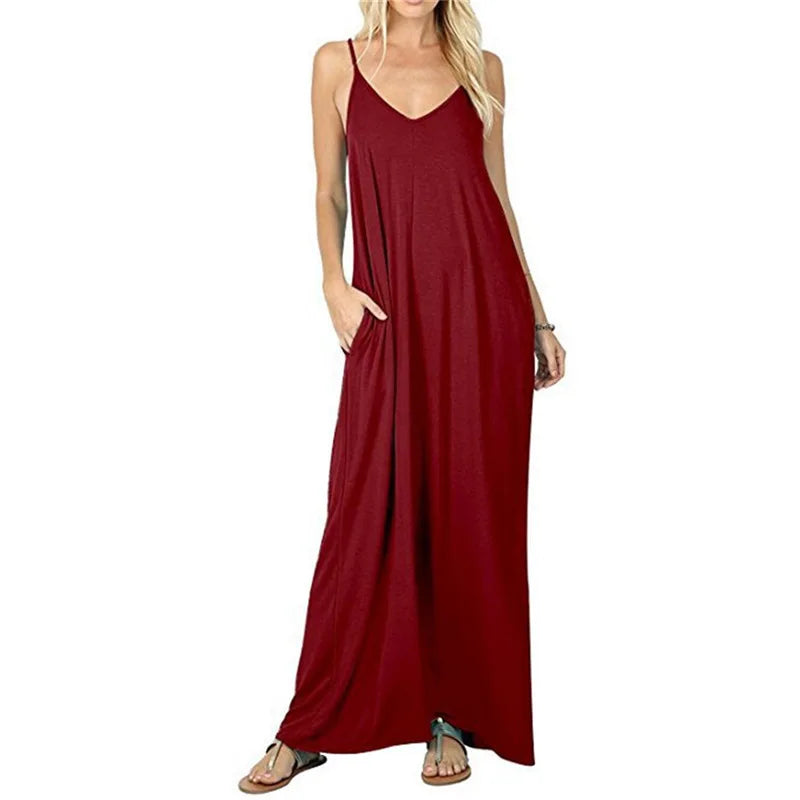 The 2026's new summer couture line is a plain, baggy dress, tank top dress, sexy sling dress