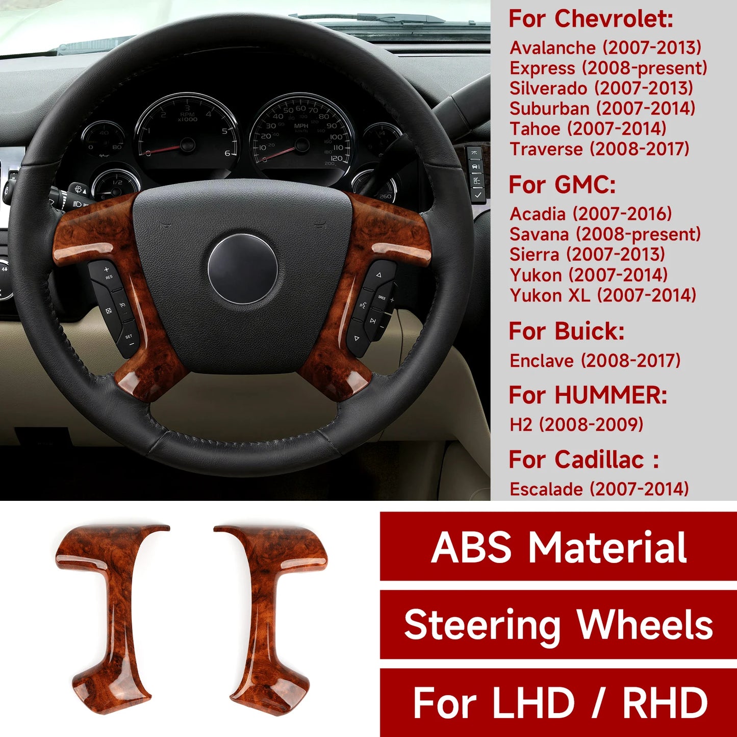 Center Console &amp; Interior Trim Sticker Kit - Chevy/GMC Trucks &amp; SUVs