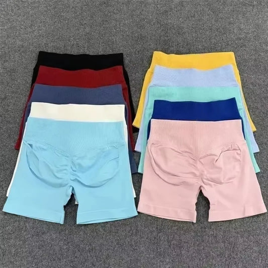 Impacts Shorts Set Workout Scrunch Shorts Sets Halter Sports Fitness Clothes Gym Suit Scrunch Shorts