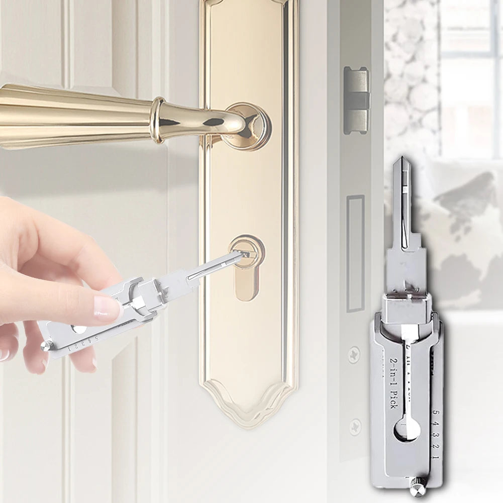 Lockpicking Lock Decoder Pick Locksmith Tools For lock embryo/double straight groove/positive S groove Maintenance Repair Tools