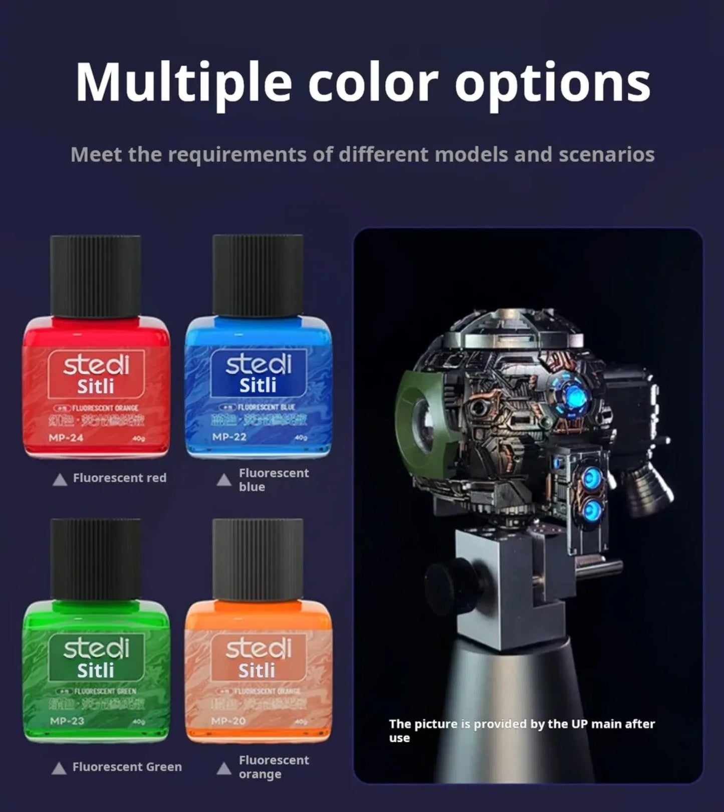 Stedi MP-20~29 Fluorescent Panel Liner Paint Water Based Penetrating Ink for Gundam Model Coloring Tools Hobby DIY Accessories