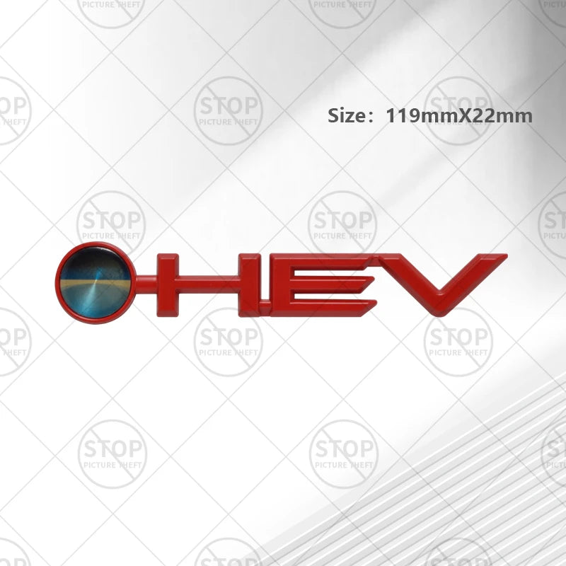 Car Sticker HEV Hybrid Logo 3D Decal Body Decoration Badge Rear Trunk Emblem For Avalon Camry Corolla Granvia Prado Sienna Hilux