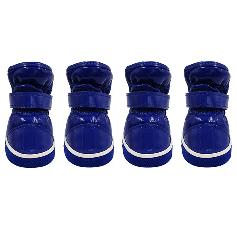 Dog Snow Boots Set of 4 - Warm Anti-Slip Shoes for Small Dogs - photo 8