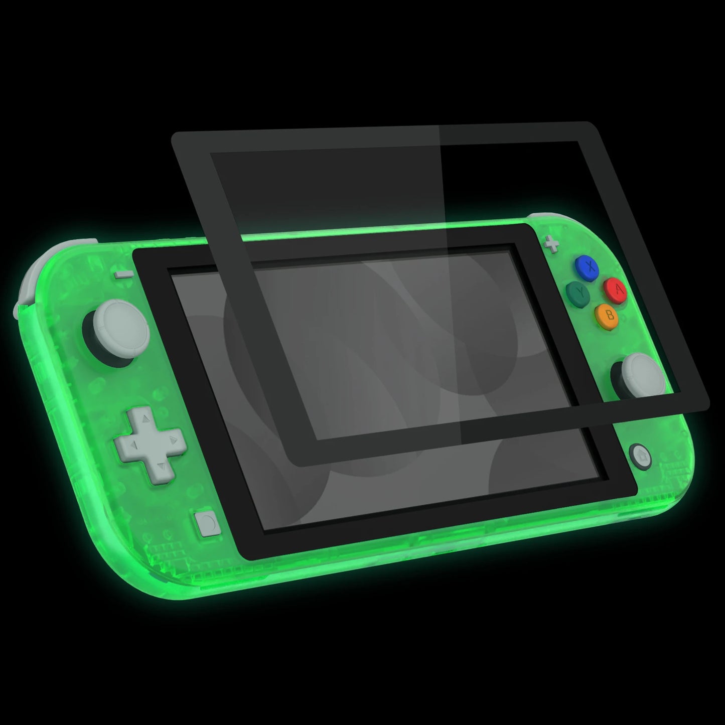 eXtremeRate Replacement Handheld Controller Housing Custom Shell with Screen Protector & ABXY Buttons for Nintendo Switch Lite