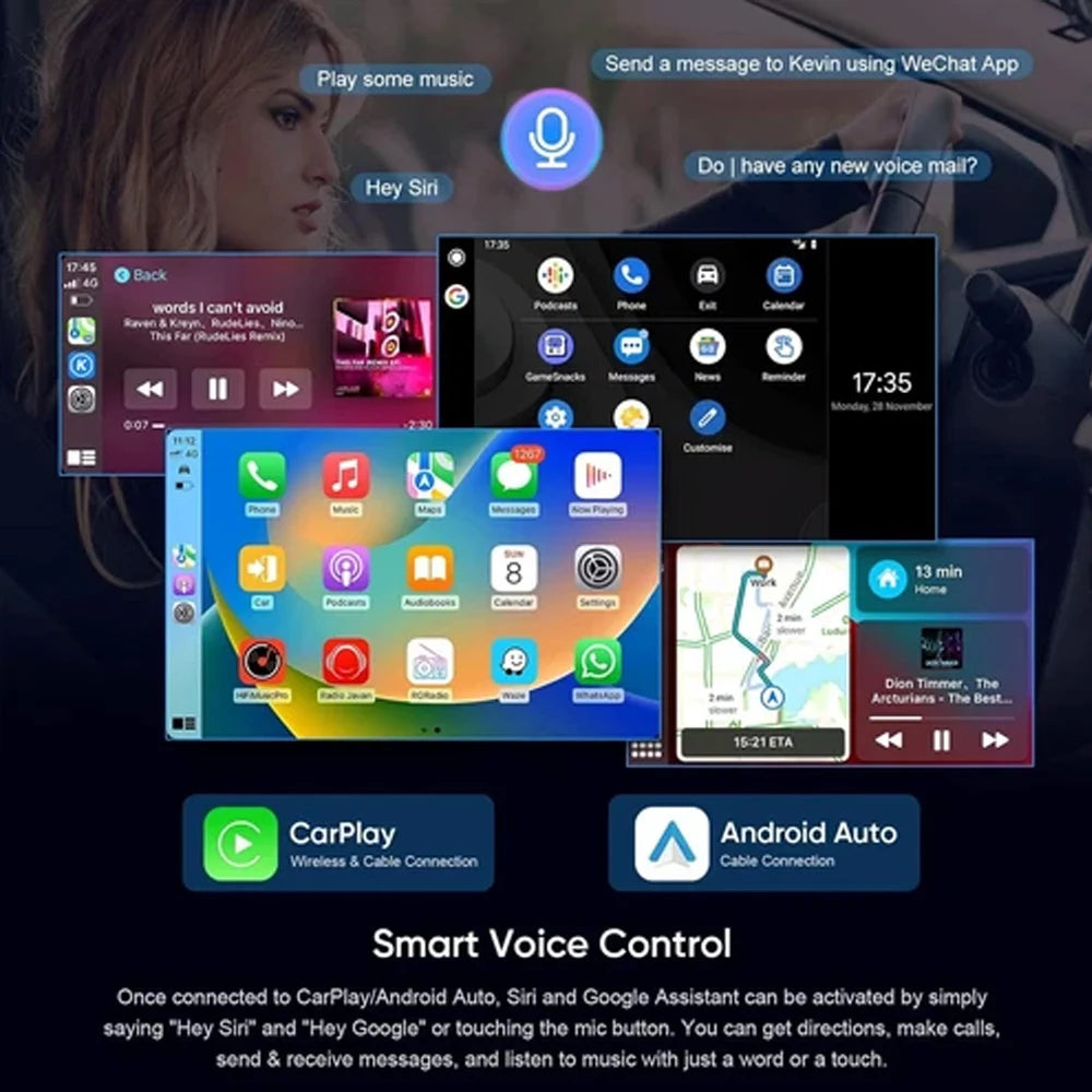 Quality 6.8" Android 13 Carplay Car Stereo Radio GPS WIFI 2Din Multimedia 2GB+32GB For 1994–2002 Dodge Ram 1500 2500 3500