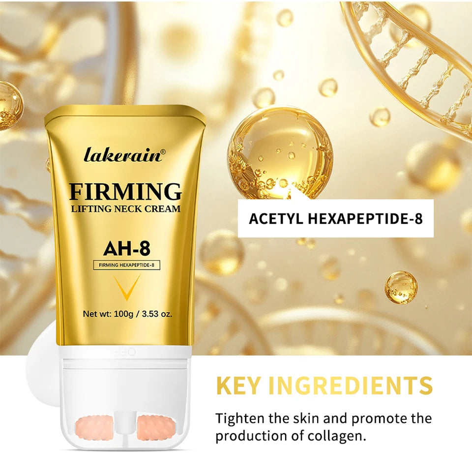 AH-8 Firming Non-Sticky Neck Cream deeply moisturizes, smoothes and refines the skin with a light texture neck cream.